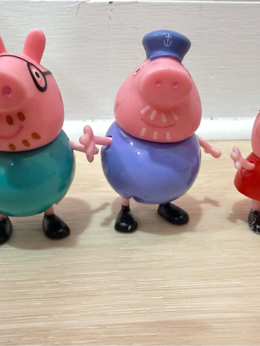 Purple Sailor Pig Kids Toy Figurine - Pink & Purple